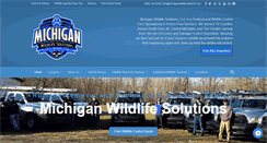 Desktop Screenshot of michiganwildlifesolutions.com